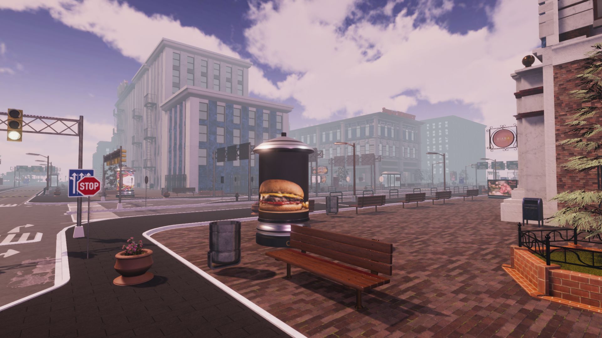 An image showing City Creator asset pack, created with Unity Engine.