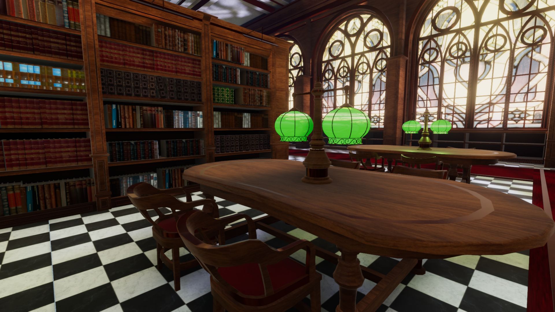 An image showing National Library asset pack, created with Unity Engine.