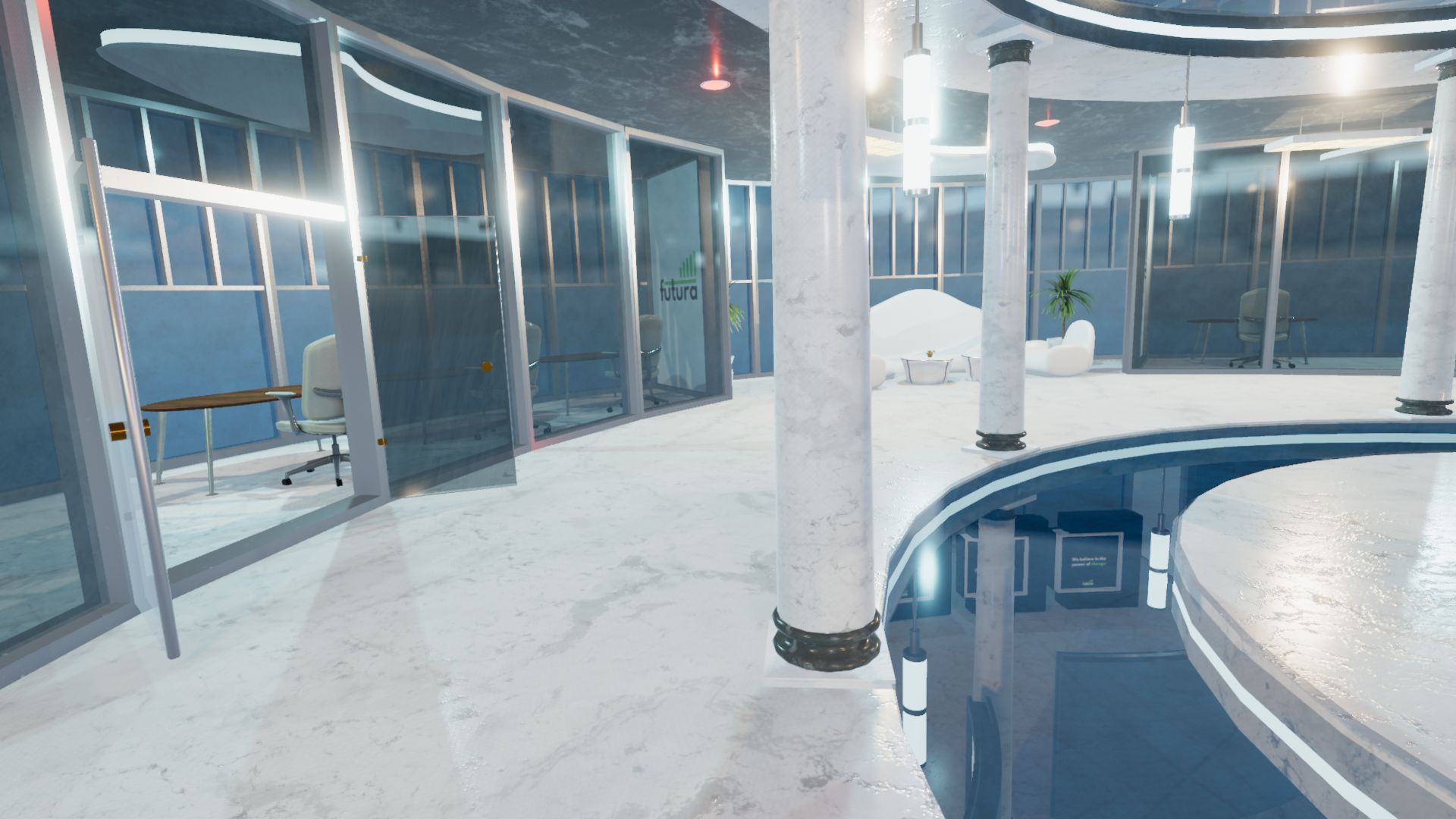 An image showing Corporate Building Futura asset pack, created with Unity Engine.