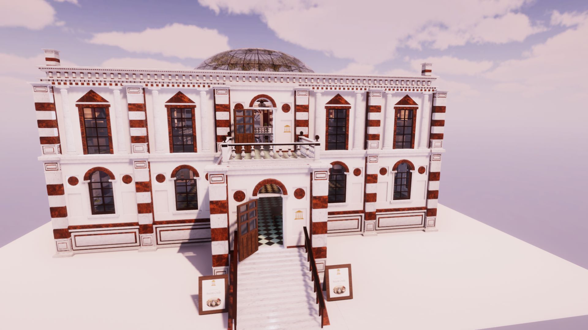 An image showing Museum asset pack, created with Unity Engine.