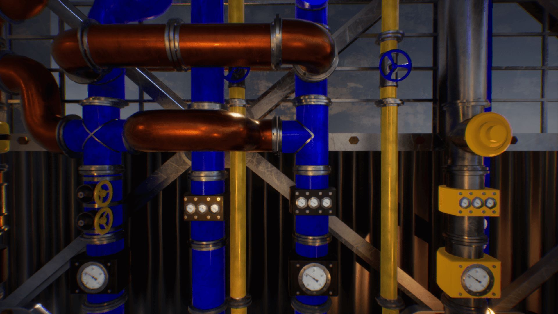 An image showing Pipes Collection asset pack, created with Unreal Engine.