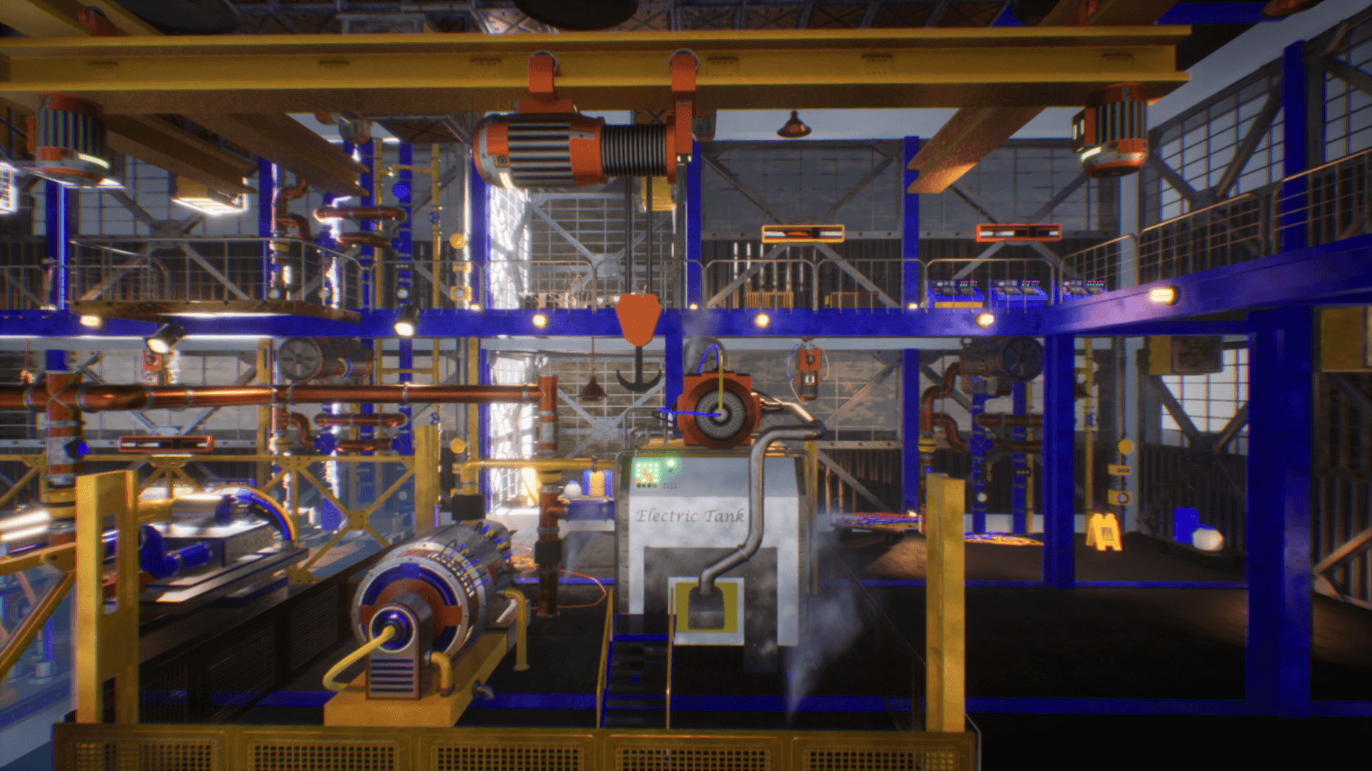 An image showing Industrial Hall asset pack, created with Unreal Engine.