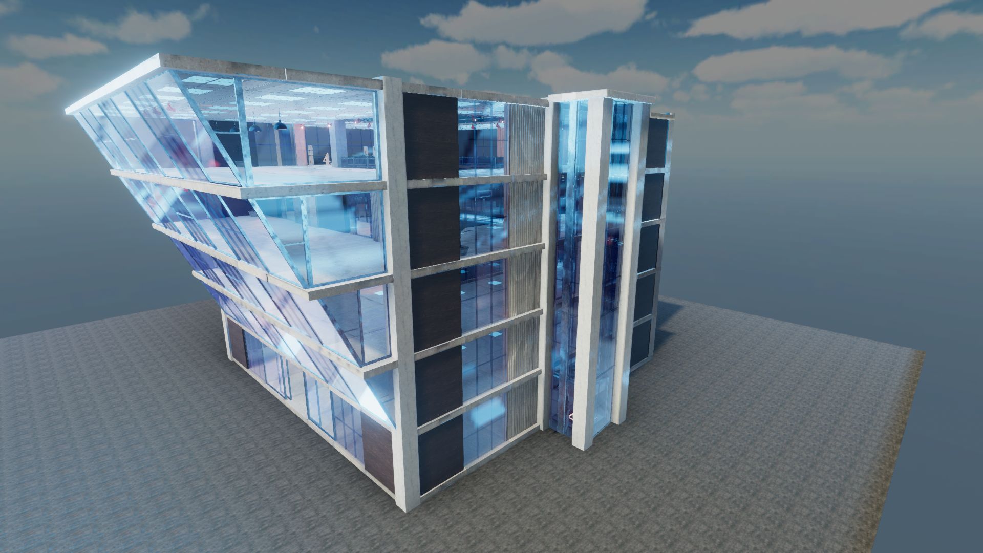 Modular Glass Building