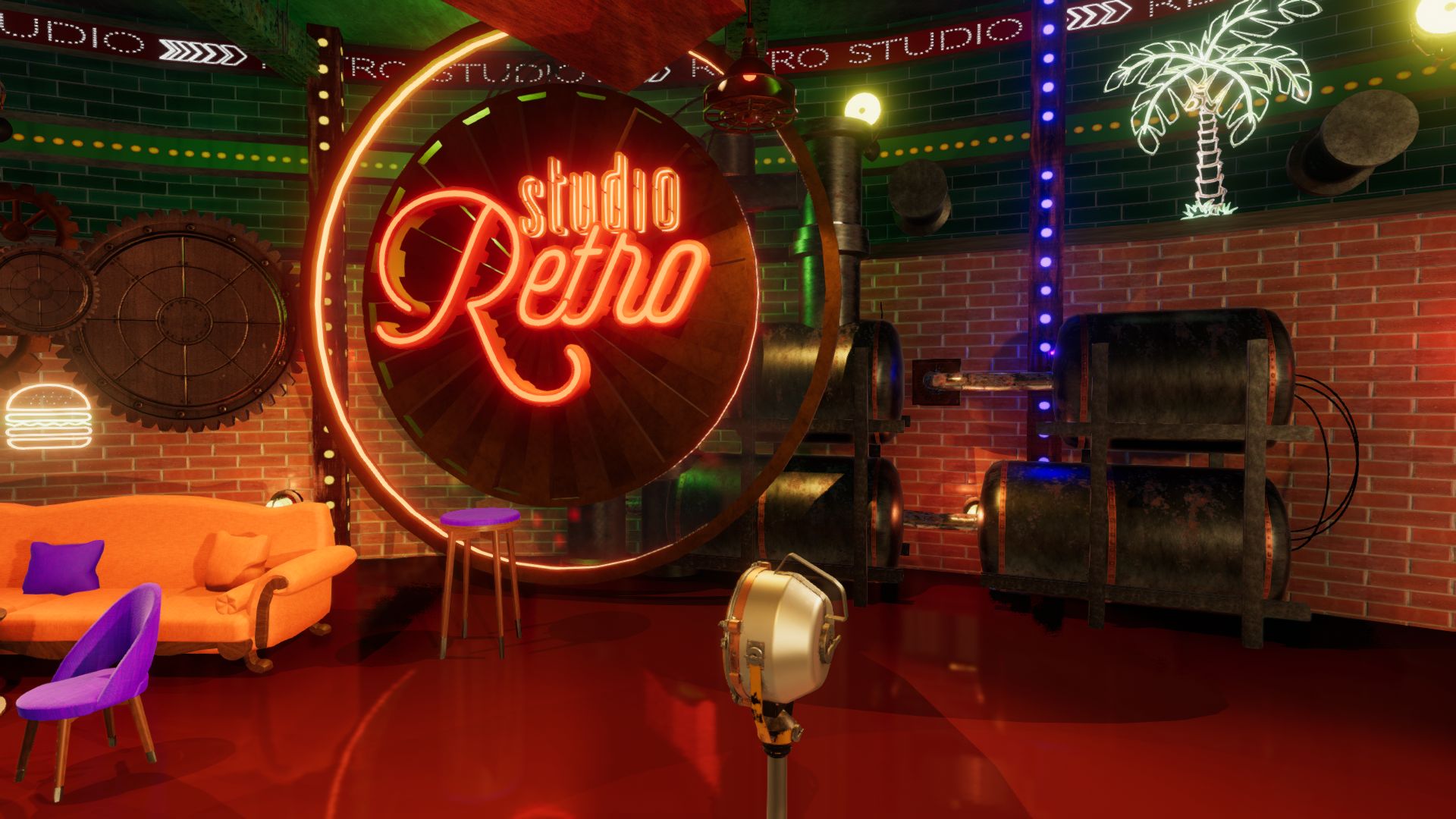 An image showing Retro Studio asset pack, created with Unity Engine