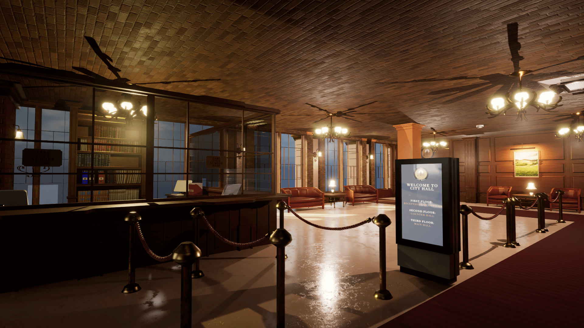 An image showing City Hall asset pack, created with Unreal Engine