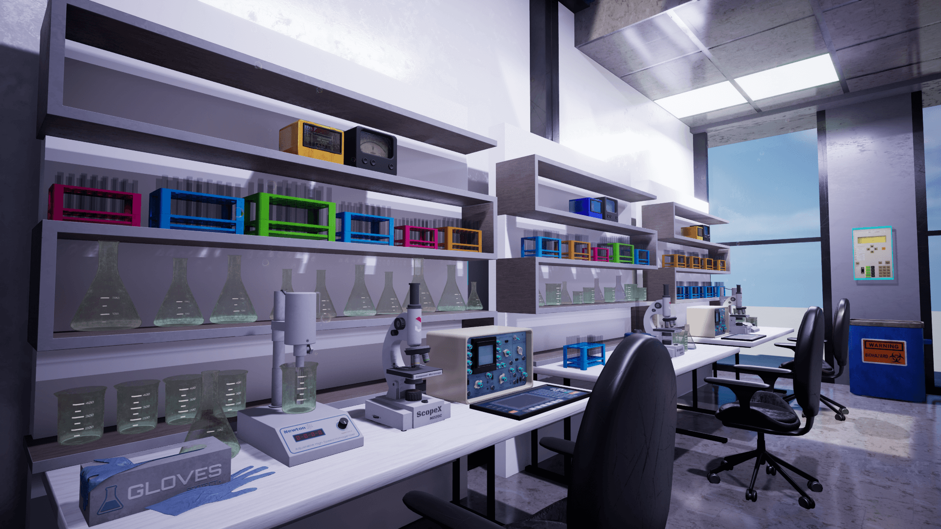 An image showing the Research Center asset pack, created with Unreal Engine