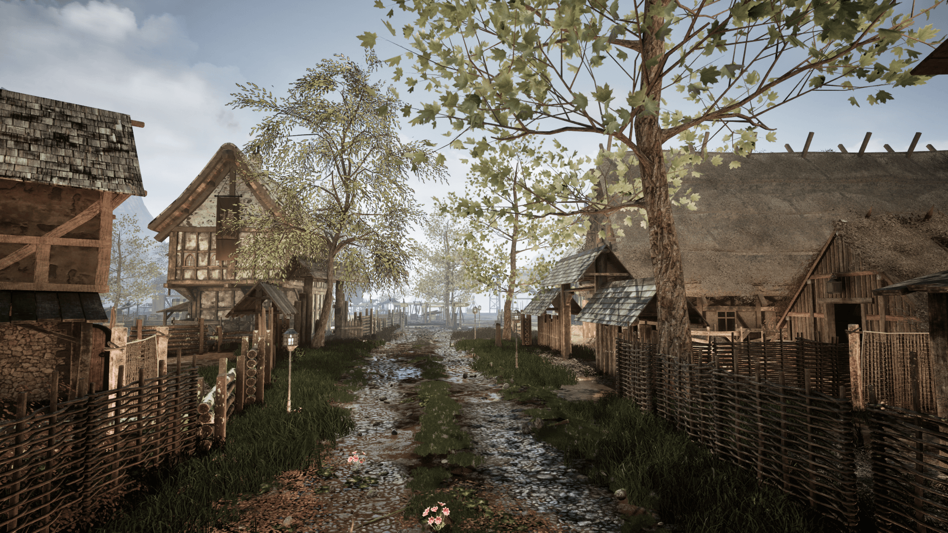 An image showing the Medieval Village mega pack, created with Unreal Engine