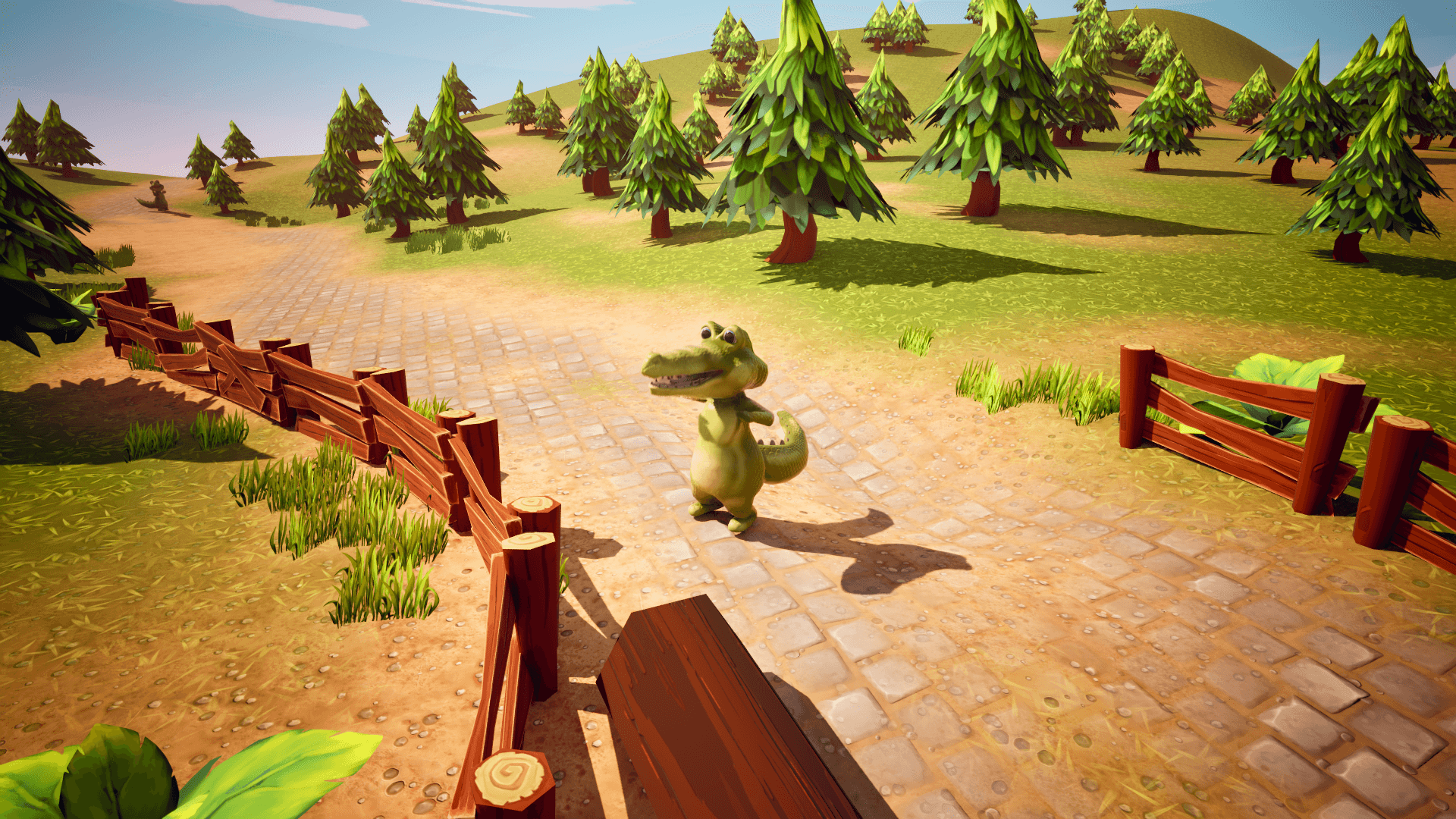 An image showing the Animated Crocodile Model, created with Unreal Engine